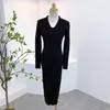 Casual jurken vintage elegante vrouwen Franse stijl turn-down kraag knoppen gesplitst solide dames met één borsten feestjurk Vestidos