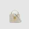 Avondtassen rattan witte stro schoudertas vrouwen handgeweven messenger zomer strand vierkant doos handtas voor lady bolsa feminina