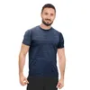 Paket Erkekler Sry -Fit Aktif Atletik Performans Ekibi Boyun T gömlekler - Çalışma Gym Egzersiz Kısa Kollu Hızlı Kuru Tee TOP