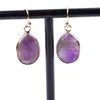 Dangle Earrings FYSL Light Yellow Gold Color Water Drop Labradorite Stone For Women Lapis Lazuli Jewelry