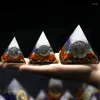 Pendant Necklaces 40mm 50mm 60mm Orgonite Pyramid Crystal Stone Clear Quartz/Amethysts/lapis/Aventurine/Red Agates/Red Jaspers/Tiger Eye
