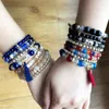 Strand Boho Perlé Cristal Bracelets Bracelets Ensemble Pour Femmes Vintage Multi-couche Gland Feuilles Bracelet Femme Mode Charme Bijoux