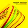 Şeritler 6mm Dar Neon Işık 12V LED Şerit SMD 2835 120leds/m Esnek Halat Tüpü DIY Noel Tatili Dekorasyonu için