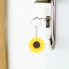 Keychains 10 PCS Key Chain Hawaii Ornament Delicate Keychain Hanger Sun Flower Bulk Metal Return Gifts Kids Bruid