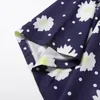 Etnisk kläder sommartecknad blommor tryckt japanska yukata harakuju asiatiska män kvinnor cardigan kimono streetwear haori man