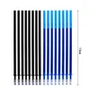 Haile 52Pcs/Set Gel Pen Erasable Refill Rod Pens 0.5mm Blue Black Washable Handle School Writing Stationery Ink