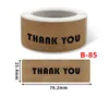 Gift Wrap 120pcs/Roll Thank You Birthday Label Sticker Wedding Party Packaging Seal Labels Scrapbooking Stationery Envelope StickerGift