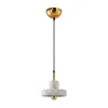 Lampy wiszące Postmodernowane jasne luksusowy marmur Nordic Wind żyrandol żyrandol do jadalni sypialnia głowa kreatywna osobowość E27pendant