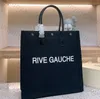 Borsa shopping in rafia designer di lusso Borse da donna Rive Gauche Nuovo stile Borsa tote moda estiva Grandi borse da spiaggia da viaggio Portafoglio a tracolla Portamonete