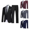 Costumes pour hommes Blazers Ensemble de costume de mariage élégant Revers Vêtements Col rabattu formel Hommes