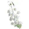Decorative Flowers 1 Branch Faux Silk Flower Realistic Fresh-keeping Weather-resistant Arrangement Fake Campanula For Gifts