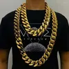 Kedjor hiphop tjock stor guldkedja akryl halsband skrymmande män kvinnor smycken gåvor plast DIY gör tillbehör