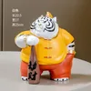 Decorações de jardim Creative Home Decoration Cartoon Tiger estátua Resina Escultura Modern Ornament Outdoor Crafts Decor Acessórios