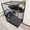 Porte-chats Cages anti-rayures Salle de location Litière pour chats Clôture simple pour animaux de compagnie Chiens Villa Chaton Maison Four Seasons Universal Puppy Nest H