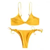 Damen Bademode Damen Badeshorts Damen Bandage Bikini Set Push-Up Brasilianischer Bügel BH Badeanzüge Zum Schwimmen Teenager Jungen