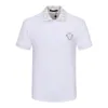 Marque Polo Homme Marque T-shirt Été Luxe Polo Mode Noir et blanc affaires respirant revers manches courtes haut décontracté M-3XL