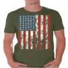 Estilos Bandera Americana Camisetas desgastadas para hombres Camisa Bandera Camisetas para hombre Tops para el Día de la Independencia 4 de julio Camisas para hombres Patriótico Out