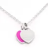 Fashion Heart Necklace Designer Luxury jewelry Brand Classic Chain Necklaces Stainless Steel Rose Gold SilverMulticolor for Women Lover Party Wedding Gift