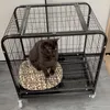 Porte-chats Cages anti-rayures Salle de location Litière pour chats Clôture simple pour animaux de compagnie Chiens Villa Chaton Maison Four Seasons Universal Puppy Nest H