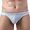 Caleçon Sexy Hommes Sous-Vêtements Boxer Briefs Short En Dentelle Culotte Bulge Pouch