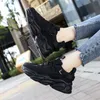 Platform sneakers vrouwen zwart comfortabel ademende dikke schoenen rubber slijtvast nieuwe trendy witte sneakers vrouw