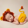 Clothing Sets Hand-Knitted Cute Baby Animal Set Born Po Crochet Knit Hat Girl Boy Cap Pography Props Costume