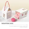 Gift Wrap 15 PCS Portable Box Chocolate Candy House Carton Bridal Favor Boxes Paper Princess Baby