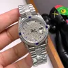 man horloge 40MM Diamond Watch Automatische Mechanische Heren Horloges Voor Mannen Polshorloge Roestvrij Staal Waterdichte Horloges Horloges