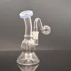 Narguilés en gros Bong en verre Tubes sans tige avec matrice stéréo Percolates Recycler Bubbler Pipe à eau avec 14mm Male Glass Oil Burner Pipes Moins cher