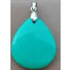 Collares colgantes Joyería de moda Howlite Gota de agua Arte Oval Bead 1pcs D2526