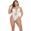 Kvinnors shapers bodysuit Shapewear Kvinnor Deep V-ringning Body Shaper Midjetränare Backless Thong Slimming Strap Padded Push Up Corset