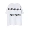 Ess Hommes T-shirts Et Polos Brouillard Double Fil En Trois Dimensions Gel De Silice Lettre Tendance Lâche High Street Marque Couple T-shirts À Manches Courtes T-shirts Tops 6M27