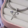 925 Sterling Silver Charms för Pandora smycken pärlor New Milky Way Stars Moon Astronaut Blue Beads Dingle