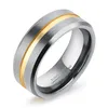 Trouwringen Drop Three Styles Cool Men Bands Tungsten Carbide Engagement Ring Male Groove Jewelry Alliance R545G1