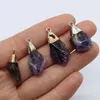 Pendant Necklaces Natural Stone Irregular Amethyst 10-28mm Fine Elegant For Making Jewelry DIY Necklace Earrings Bracelet Accessories