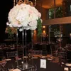 Decoração Vaso de piso acrílico Vaso de flores transparente Tabela Centro Centro Casamento