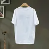 Lyxdesigner kvinnor t-skjorta skjorta koreansk sommar 2023 lös enkel tecknad par t-shirt topp