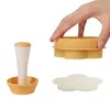 New Pastry Dough Tamper Kit Kitchen Flower Round Cookie Cutter Set Cupcake Muffin Tart Shells Mold Round/Phyllo Tartlet Shell Maker