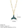 Pendant Necklaces Trendy Sanke Shell For Women Jewelry Gold Color Chain Of Paper Clips Stainless Steel Party Gift