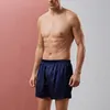 Shorts pour hommes Style d'été court 4 couleurs respirant soie pyjamas bas vêtements de nuit décontracté maison vêtements doux lâche L-3XLMen's