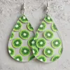 Dangle Earrings Spring Summer Fruits Strawberries Kiwifruit Papaya Avocado Printed Acrylic Teardrop Drop For Women Trendy Jewel