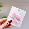 2023 Summer New Korean Fashion Children's Checker Duckbill Clip Sweet Girl Simple Small Fresh Acrylic Flower Hairpin Hair Accessories