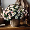 Decoratieve bloemen Mixed Color 6 Takken Daisy Artificial Plants Home Mother's Teacher's Day Thanksgiving Gift