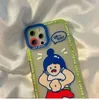 Lyxigt klart hölje för iPhone 14 13 12 11 Pro Max X Xs Mini Phone Case Cartoon Diy Design Soft Cover Shell