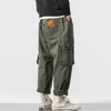 Herenbroekzakken lading harem joggers mannen 2023 militair leger groen casual casual harajuku streetwear zweet mannelijk baggy