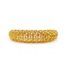 Bangle Jin Hui Fashion Gold Color Banles for Women Bride Bracelets Etiopian/France/African/Dubai Biżuteria Prezenty ślubne