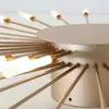 天井のライトゴールデンファイアウォークは、勉強のためのシャンデリアを導いたリビングルームダイニングキッチンホームデコア照明ランプ