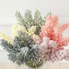 Fiori decorativi 2 Pz/pacco Artificiale Vaniglia Mini Schiuma Berry Spike Bouquet Per Piante Domestiche Decorazione Della Parete Cereali Pianta Mucchio