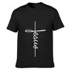 Men's T Shirts Jesus Shirt Pattern Graphic Funny Casual Short Sleeve Natural Size Over S-5XL Character