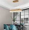 Ljuskronor elegant modern kristallmetalltak ljuskrona restaurang bar villa hängslampa fixtur belysning led upphängningslampor PA0607